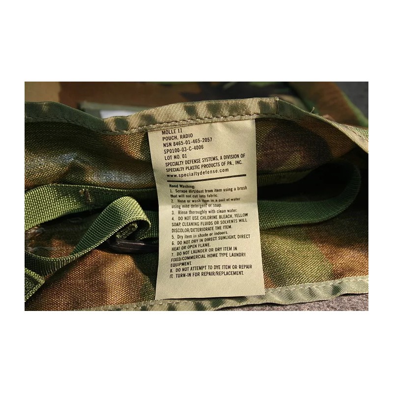 US Military WOODLAND CAMO RADIO POUCH UTILITY POUCH MOLLE II