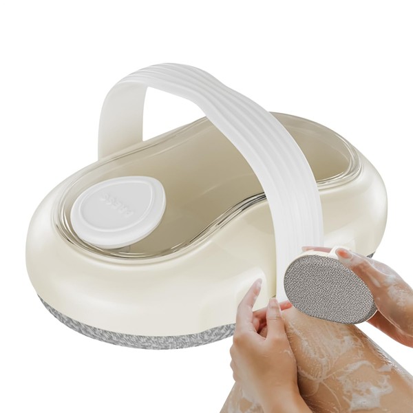 Massage Brush For Shower | Bath Scrubber With Soap Dispenser