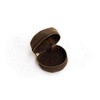 John Shooter Distressed Leather Fly Fishing Reel Case Lambs Wool