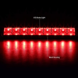 DNA MOTORING 3BL-HRID06-LED-BK Luz de freno LED de tercera parte trasera [compatible con Honda Ridgeline 06-14]