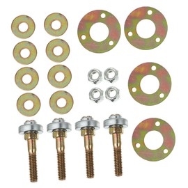 Healeved 4pcs Rocking Chair Bearing - Traditional Style, Iron Material, Special Design & Craftsmanship - Office & Gaming Use - Gold