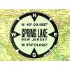 Spring Lake, New Jersey GPS Magnet - Reflective Vinyl GPS Marker Magnet
