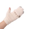 USB Heated Gloves Mitten Men Women Winter Knitted Fingerless Hand