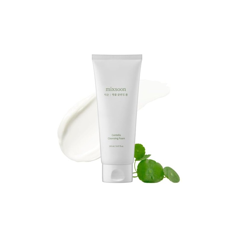mixsoon Centella Cleansing Foam Face Wash with Cica, Low pH