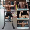 Unbranded Height Adjustable Dip Station Pull Up Bar For Home