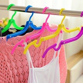 Set of 3 magic foldable 2-tier hangers 3 hangers 7ea