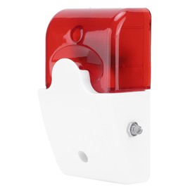 Sound Light Alarm Wired 12v Dc Adjustable Volume, Led Flashing Light, Convenient Connection, Shockproof, for Residential Area, Office Building, Bar, Hotel, Residential Area
