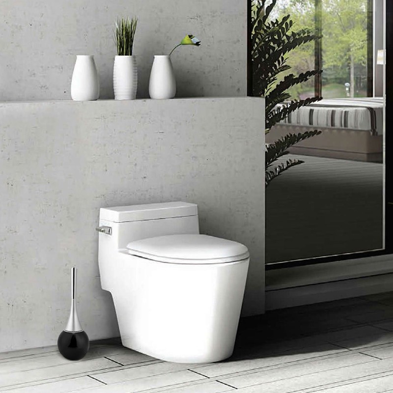FTVOGUE-Escobilla de Baño con Base Esférica, Kit de Accesorios para