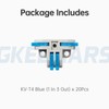 GKEEMARS 20Pcs 4 Way T Tap Wire Connectors, Quick Wire