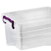 Best House 2 PCS Plastic Storage Box with Lids Clear