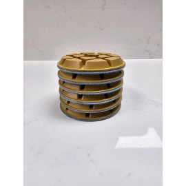 BRILLA 4" METAL BOND Diamond Polishing PAD 1800GRiT fr Concrete Marble Granite Floor 6p