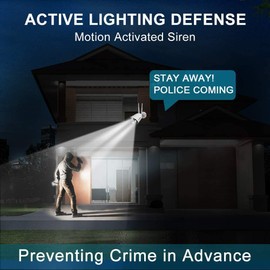 [DC&PoE] Outdoor WiFi Security Camera, GENBOLT Wireless Home Surveillance Camera Sans Fil, 110° Wide Angle Floodlight CCTV Camera Exterieur, 2.4/5GHz Dual Wi-Fi IP Camera Outside, Humanoid Detection