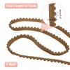 uxcell 10 Yards Pom Pom Trim Ribbon, 0.5" Wide Khaki