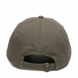 DSGN BY DNA Finish The Job Baseball Cap Embroidered Cotton Adjustable Dad Hat Olive