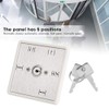 Heayzoki Automatic Door Access 5 Position Key Switch Aluminium Durable