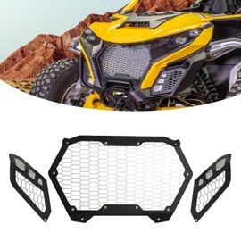 FWXEOZ Billet Aluminum Grille 3 Piece Kit Compatible with Can-am Maverick R 2024+ All Models SXS/UTV Front Bumper Mesh Grill Fits for X RS Smart-Shox Can Am X RS 2024 Accessories