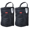 Lusso Gear Spill-Proof Car Trash Can (2.5 Gal, 2 Pack)