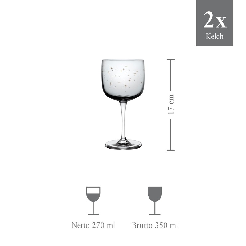 like. by Villeroy & Boch Winter Glow Wine Goblet, 2-Piece
