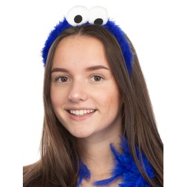 Brandsseller Alice Band Cookie Monster with 2 Googly Eyes Carnival Party Fancy Dress Accessories