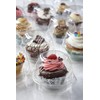 Sabert Clear Hinged Cupcake Container, Single 3" Jumbo Cupcake, Clear