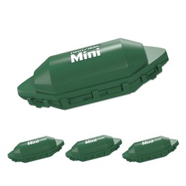 Twist and Seal Mini Holiday Light Cord Protector and Christmas Light Plug Cover - Green (4 Pack)