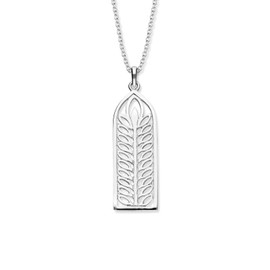 ORTAK 925 Sterling Silver Handmade Pendant Necklace Inspired By St. Magnus Cathedral Structure In Orkney Isles High Polished Scottish Fine Jewellery Made In Scotland
