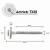 Plumbing Screws Stainless Steel A2 with EPDM Sealing Washer 15