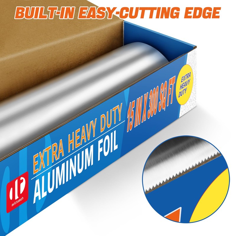 Miktomeh Super Thick Heavy Duty Aluminum Foil 15" x 300