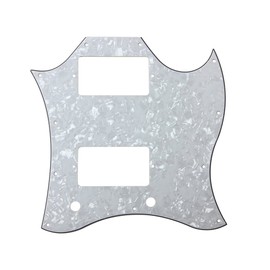 3Ply American Standard SG Full Face Guitar Pickguard Scratch Plate for Gibson SG Standard (White Pearl)