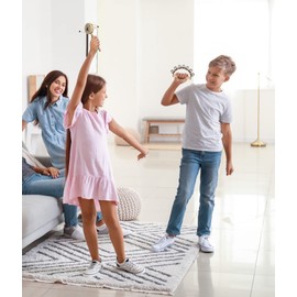 XDrum SB7 Sleigh Bells Chrome-plated Steel Sleigh Bells 7 Bells on Leather Strap Ergonomic Wooden Handle