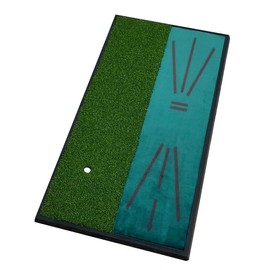 Jef World Of Golf Practice Mat with Swing Path Indicator