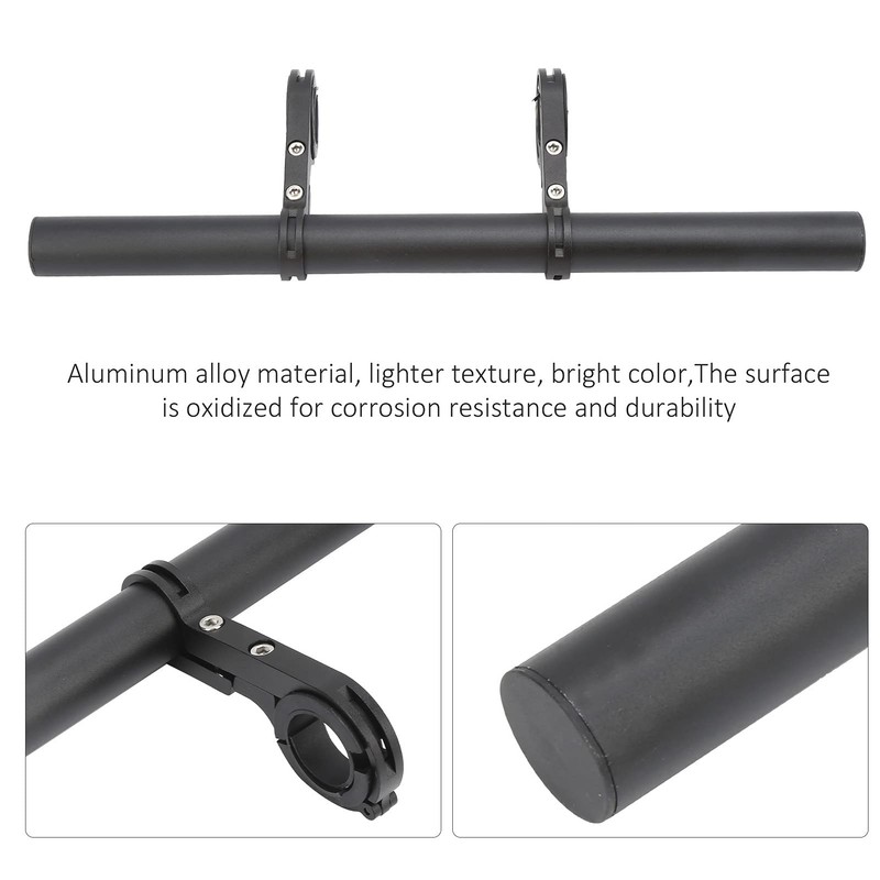 30cm Bike Handlebar Extension, Bicycle Handlebar Extender Light Lamp, Bike