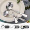 Mifoci 100 Pcs Soup Spoons Set (6.3 Inch) Stainless Steel