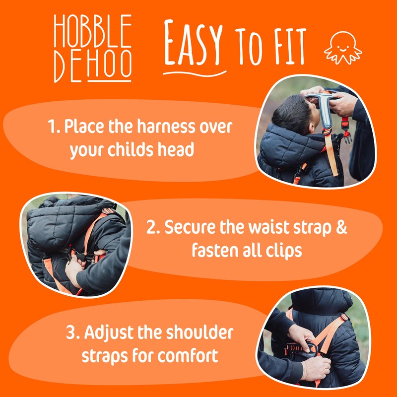 Hobble De Hoo Child Safety Harness - Orange | Premium