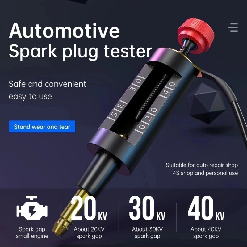 VDIAGTOOL Spark Plug Tester Auto Ignition System Coil Engine In