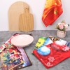 TanYiYi Tea Towels for Christmas Decoration, Set of 5 Microfibre