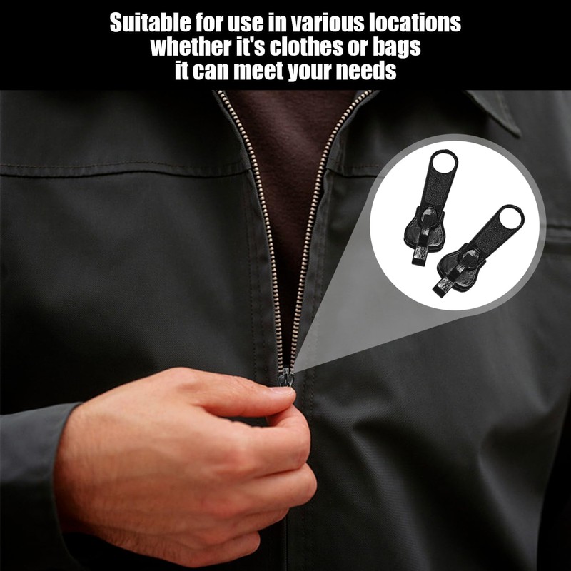 EPCDBBRT 12 Piece Replacement Zip Pullers, Zip Replacement Parts, Zip