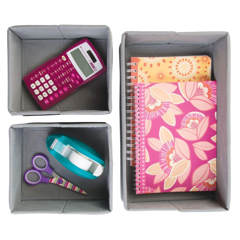 InterDesign 引き出し 衣類 小物 収納 布製 ドロワー オーガナイザー Aldo 3S