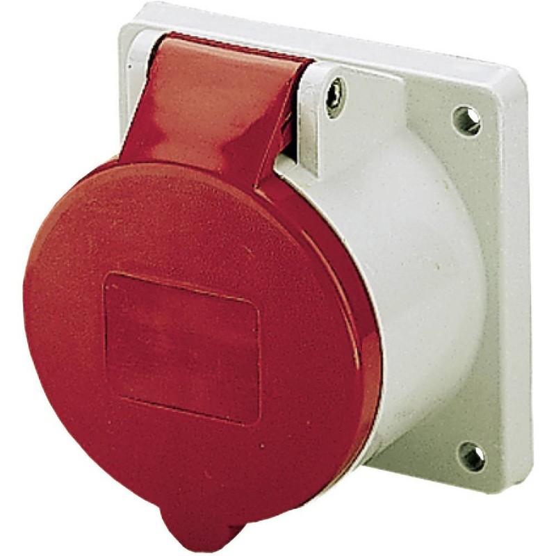 MENNEKES 1385 Straight Panel Mounted Socket, IP 44 Protection, 6