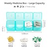 Restree Monthly Pill Organizer 28-Compartment Pill Case, 4 Times Daily