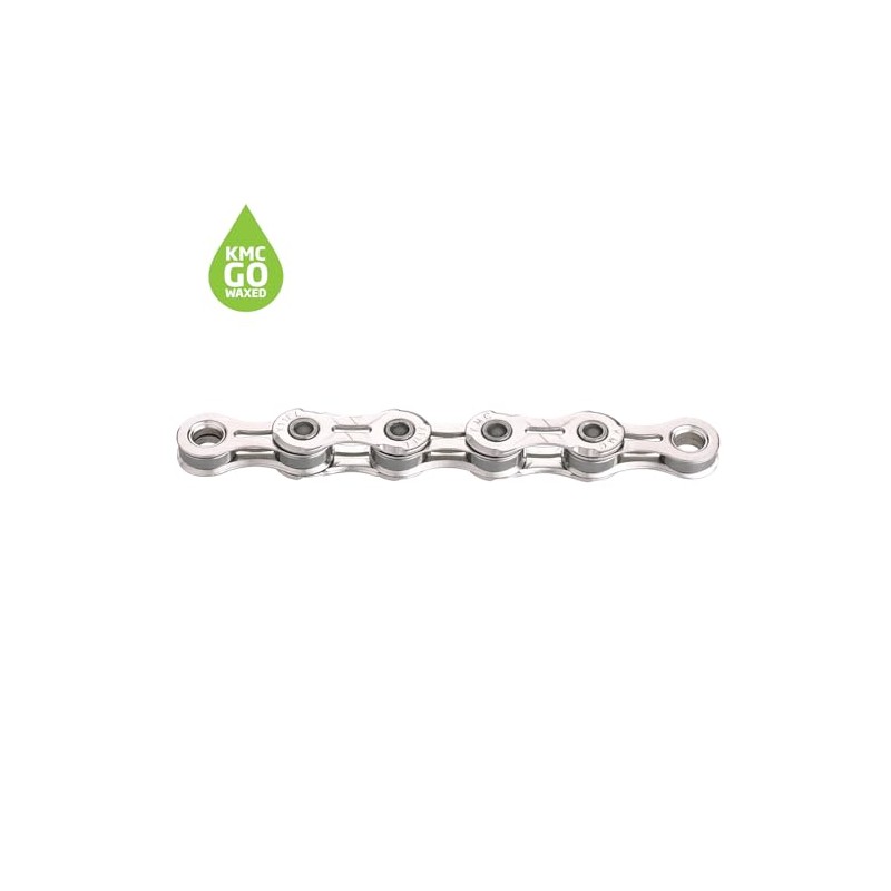KMC X11EL Waxed 11 Speed Chain, Silver, 118 Link