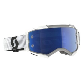 Scott Fury MX Goggle Cross/MTB Glasses White/Blue Chrome Works