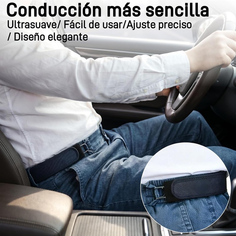 Cinturón sin hebilla unisex – Pack 2 piezas Marrón de