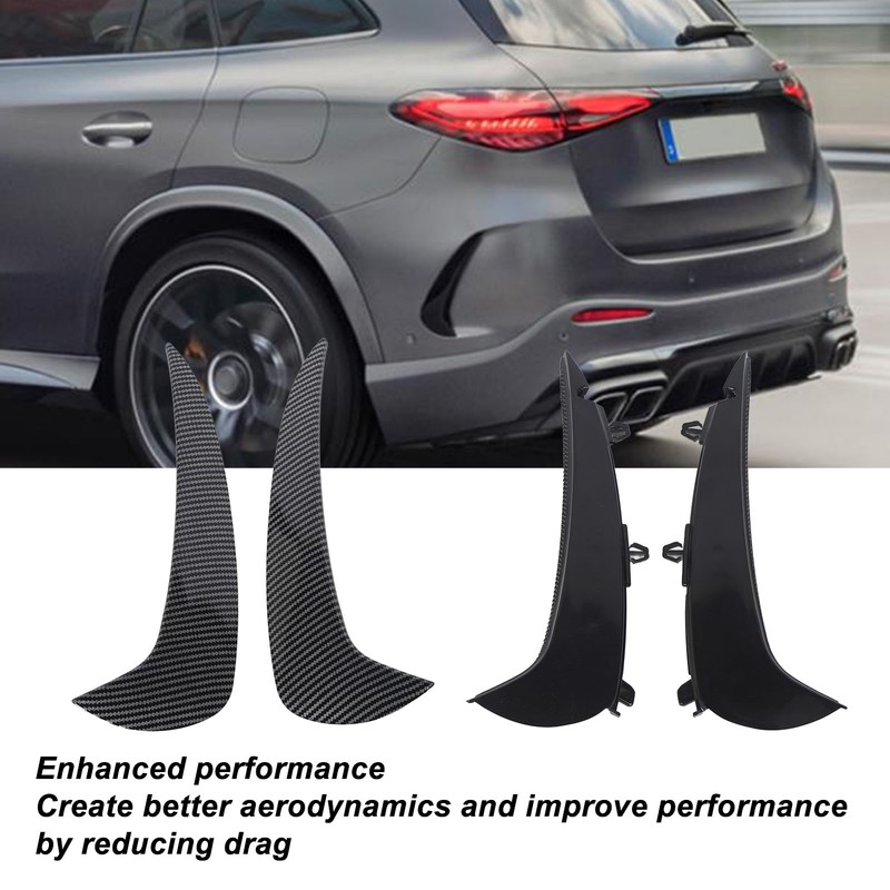 1 Pair Rear Bumper Spoiler Air Vent Cover Left Right
