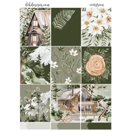 Life Planner Sticker Kit, Evergreen, over 150 stickers on premium matte (Light Skin Tone)