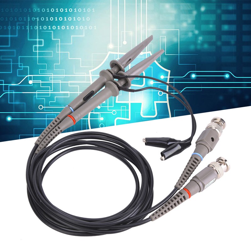 P6100 High Precision Oscilloscope Test Probe Kit 1X 10X 100MHz