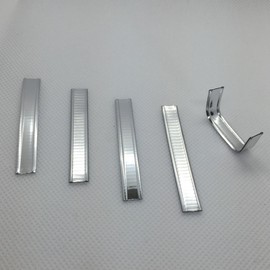 Weststone 2" x 1/4" 50Pcs Double Wire Silver Metallic Twist Ties Wire Clamps for Cello Candy Bags Party