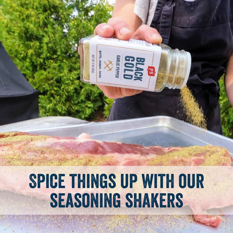 PS Seasoning Black Gold - All-Purpose Garlic Pepper Seasoning with