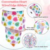JarThenaAMCS Valentine's Day Wired Edge Ribbon Conversation Heart Wired Ribbon