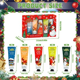 Hand Cream Foot Cream Set, 5 Pieces Moisturising Cream for Dry Cracked Hands, Hand Cream Christmas Gifts for Women Men, Advent Calendar Filling Autumn/Winter Hand Creams 5 x 30 ml